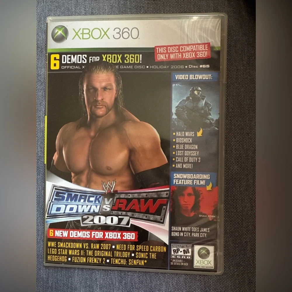 WWE SmackDown vs. Raw 2007 for Xbox 360 - Green Case